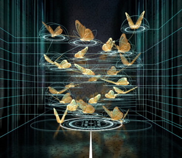 Arte digitale intitolato "Mathematics flight" da Konstantin Petrov, Opera d'arte originale, Modellazione 3D