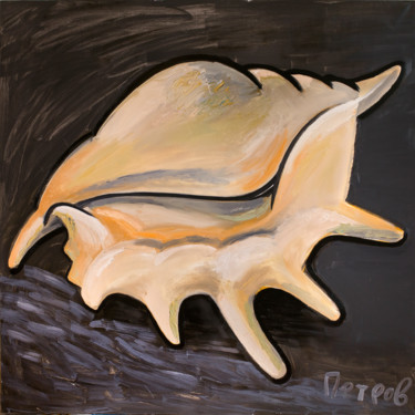 Malerei mit dem Titel "Морская ракушка №2…" von Kirill Petrov, Original-Kunstwerk, Öl