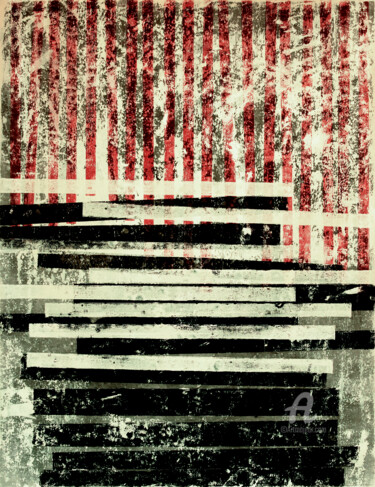 Painting titled "Position VIII." by Petr Strnad, Original Artwork, Acrylic