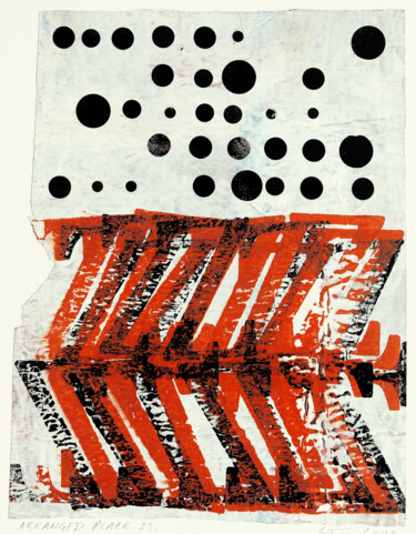 「Arranged Place 23.」というタイトルのコラージュ Petr Strnadによって, オリジナルのアートワーク, コラージュ