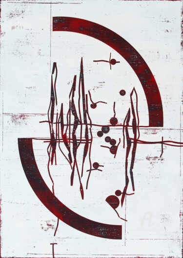 Malerei mit dem Titel "Rediscovered 2." von Petr Strnad, Original-Kunstwerk, Acryl