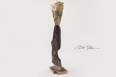 Sculpture titled "Ceramic Vase, Ikeba…" by Petr Tatskiy, Original Artwork, Ceramics