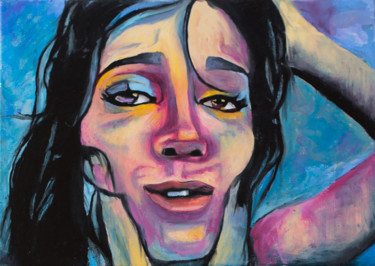 Интервью Pintura titulada "Интервью" por Снежана Петухова, Obra de arte original, Oleo