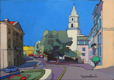 Peinture intitulée "Rue Caisserie" par Jacques Peyrelevade, Œuvre d'art originale, Huile