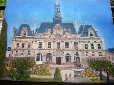 Painting titled "Hotel de ville" by François Peyrout, Original Artwork
