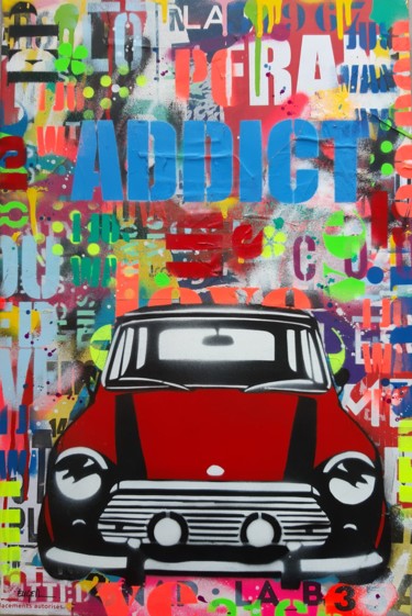 Painting titled "Addict" by Philippe Euger, Original Artwork, Spray paint