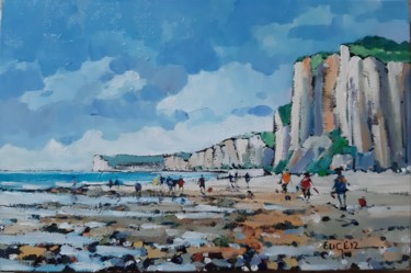 Basse mer près de Dieppe Painting titled "Basse mer près de D…" by Philippe Euger, Original Art, Oil