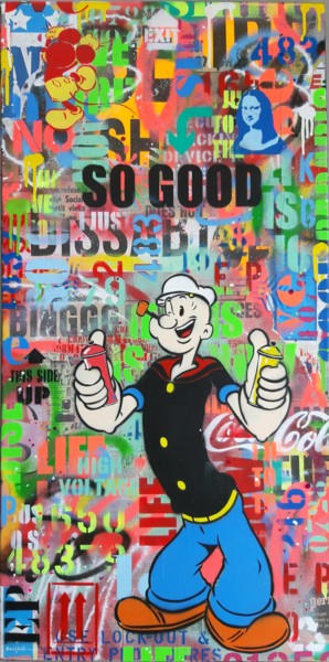 Painting titled "So good" by Philippe Euger, Original Artwork, Spray paint