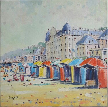 Painting titled "Trouville sur Mer" by Philippe Euger, Original Artwork, Oil