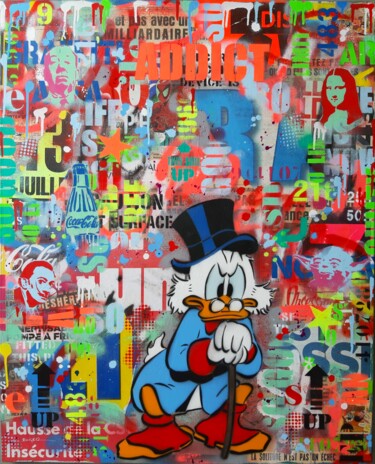 Schilderij getiteld "Addict (2)" door Philippe Euger, Origineel Kunstwerk, Graffiti