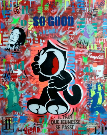 Malerei mit dem Titel "So good (3)" von Philippe Euger, Original-Kunstwerk, Sprühfarbe