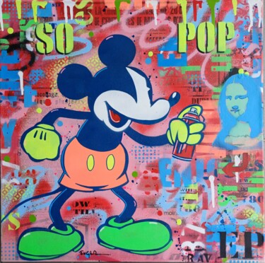 Malerei mit dem Titel "So pop" von Philippe Euger, Original-Kunstwerk, Sprühfarbe