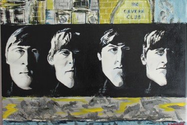 Painting titled "beatles" by Rpcreations, Original Artwork, Acrylic