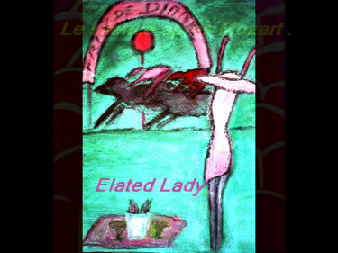 Painting titled "AN ELATED LADY" by Phamart13, Original Artwork