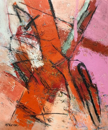"pink abstract" başlıklı Tablo Tung Duc Pham tarafından, Orijinal sanat, Akrilik