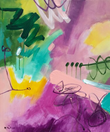 Картина под названием "Spring tune" - Tung Duc Pham, Подлинное произведение искусства, Акрил