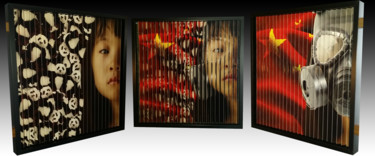 China Collages intitulée "China" par Lauren Hip, Œuvre d'art originale, Découpages