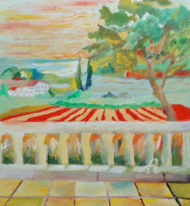 Painting titled "Paysages d'été" by Marie Phebidias, Original Artwork