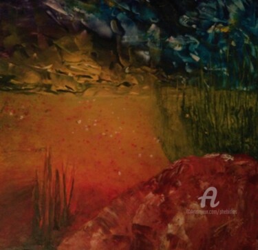 Malarstwo zatytułowany „Paysages N' 2” autorstwa Marie Phebidias, Oryginalna praca, Akryl Zamontowany na Drewniana rama noszy
