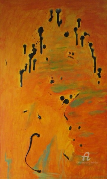 Peinture intitulée "Abstrait" par Marie Phebidias, Œuvre d'art originale, Acrylique