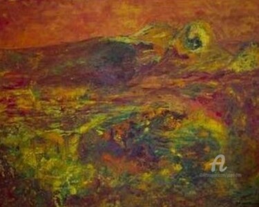 Peinture intitulée "Terre D'Asile" par Marie Phebidias, Œuvre d'art originale, Huile