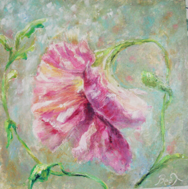 Malerei mit dem Titel "IDENTITY WITH FLOWE…" von Tatyana Pchelnikova, Original-Kunstwerk, Öl