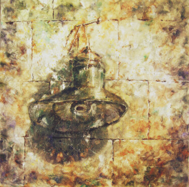 Pintura intitulada "Old lamp. Rakushnyak" por Tatyana Pchelnikova, Obras de arte originais, Óleo Montado em Armação em madei…