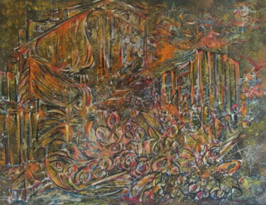 Zeichnungen mit dem Titel "Sans titre collecti…" von Phélix Ludop, Original-Kunstwerk, Acryl