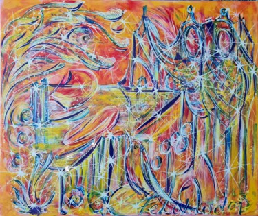 Peinture intitulée "Baie ludopienne" par Phélix Ludop, Œuvre d'art originale, Acrylique Monté sur Châssis en bois