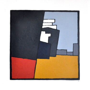 Painting titled "Les tankers" by Philippe Fimbel, Original Artwork, Acrylic Mounted on Wood Stretcher frame