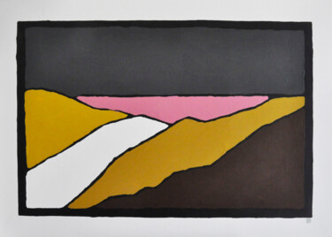 Painting titled "La dune" by Philippe Fimbel, Original Artwork, Acrylic Mounted on Wood Stretcher frame