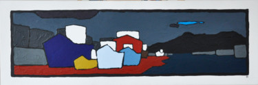 Peinture intitulée "Port du Havre" par Philippe Fimbel, Œuvre d'art originale, Acrylique