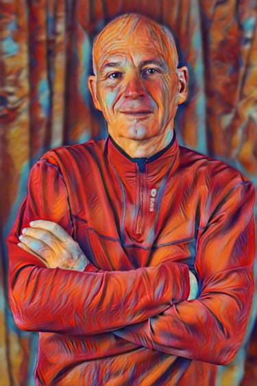 Digital Arts titled "Self Portrait" by Phil 'Philosofree' Cheney, Original Artwork, Digital Painting