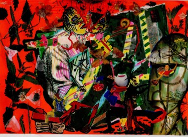 Collages intitulée "Cum on feel the noi…" par Phil Colisov, Œuvre d'art originale, Autre