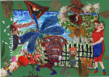Collages intitolato "Prince Rupert awake…" da Phil Colisov, Opera d'arte originale, Altro