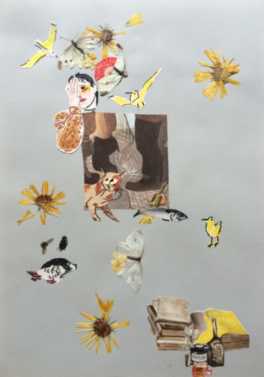 Collages intitolato "She." da Phil Colisov, Opera d'arte originale, Altro