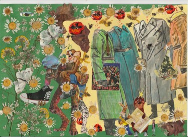 Collages intitulée "In it for the money…" par Phil Colisov, Œuvre d'art originale, Autre