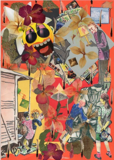 Collages intitulée "Wide way of,.." par Phil Colisov, Œuvre d'art originale, Autre