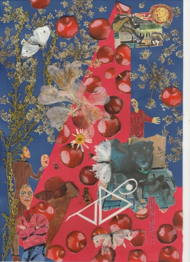 Collages titulada "Black Stone Cherry." por Phil Colisov, Obra de arte original, Otro