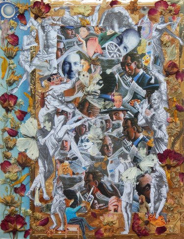 Collages titulada "Social Grace." por Phil Colisov, Obra de arte original, Otro