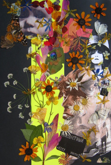 Collagen mit dem Titel "Dandy in the Underw…" von Phil Colisov, Original-Kunstwerk, Andere