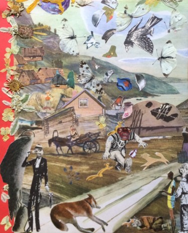 Collages titulada "Newrossia." por Phil Colisov, Obra de arte original, Otro