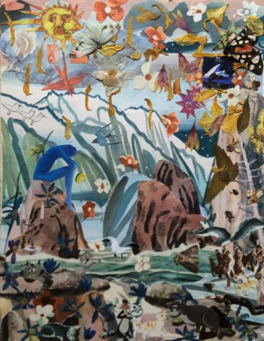 Collages titulada "DRAMA." por Phil Colisov, Obra de arte original, Otro