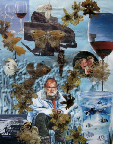 Collages intitulée "TIME...." par Phil Colisov, Œuvre d'art originale, Autre