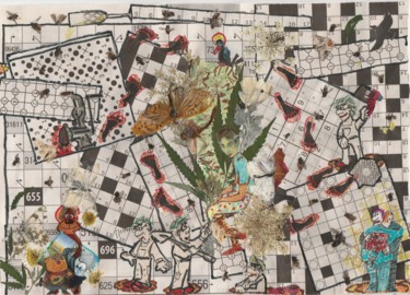 Collages intitulée "Tarkus." par Phil Colisov, Œuvre d'art originale, Autre