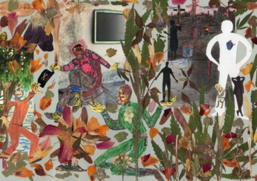 Collages getiteld "Here comes supernat…" door Phil Colisov, Origineel Kunstwerk