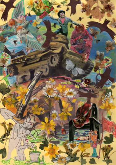Collages intitolato "the man from UTOPIA…" da Phil Colisov, Opera d'arte originale, Altro