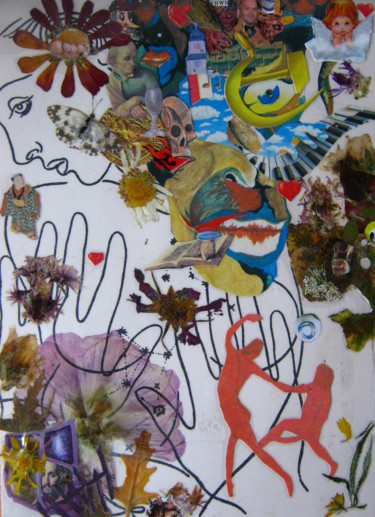 Collages intitulée "ANARCHY DIVINE thro…" par Phil Colisov, Œuvre d'art originale, Autre