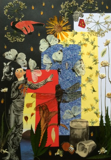 Collages intitulée "The grand parade of…" par Phil Colisov, Œuvre d'art originale, Autre