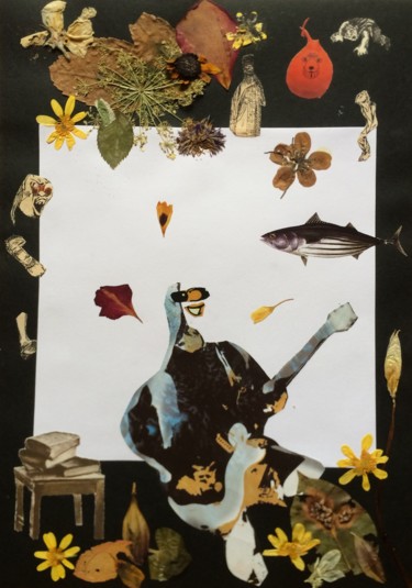 Collages titulada "The Fish." por Phil Colisov, Obra de arte original, Otro